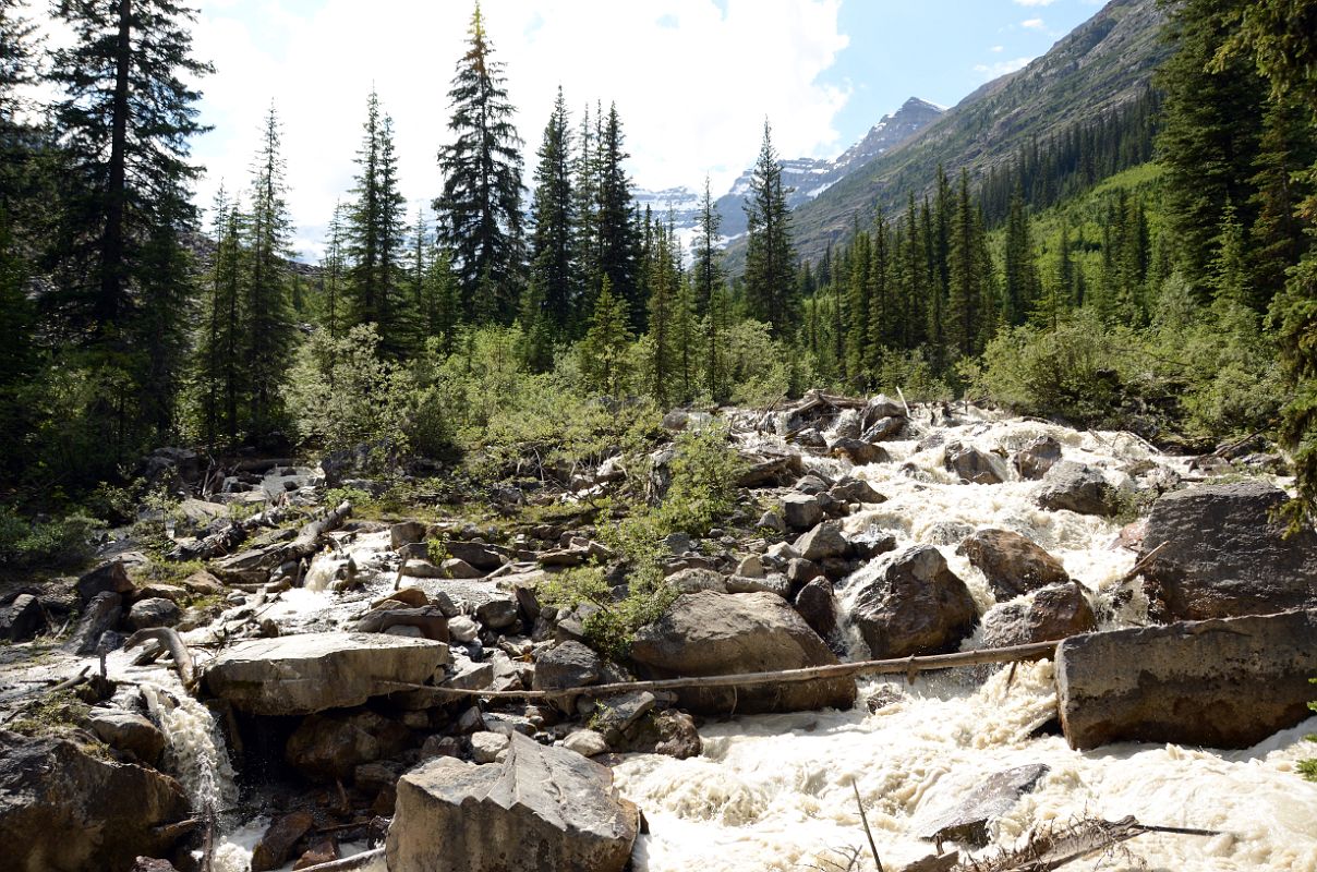 31 Lake Louise Creek From Descent Of Plain Of Six Glaciers Trail Near Lake Louise